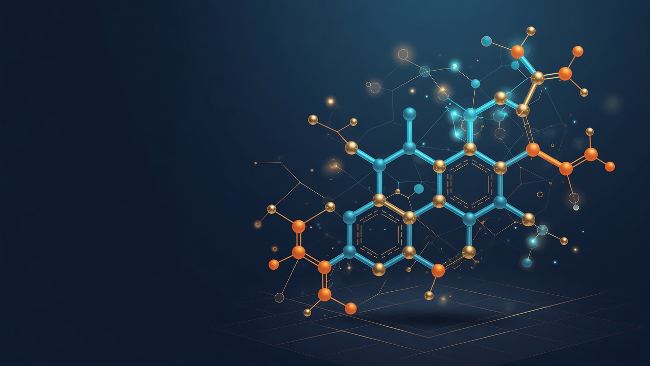 Premium peptide research visualization